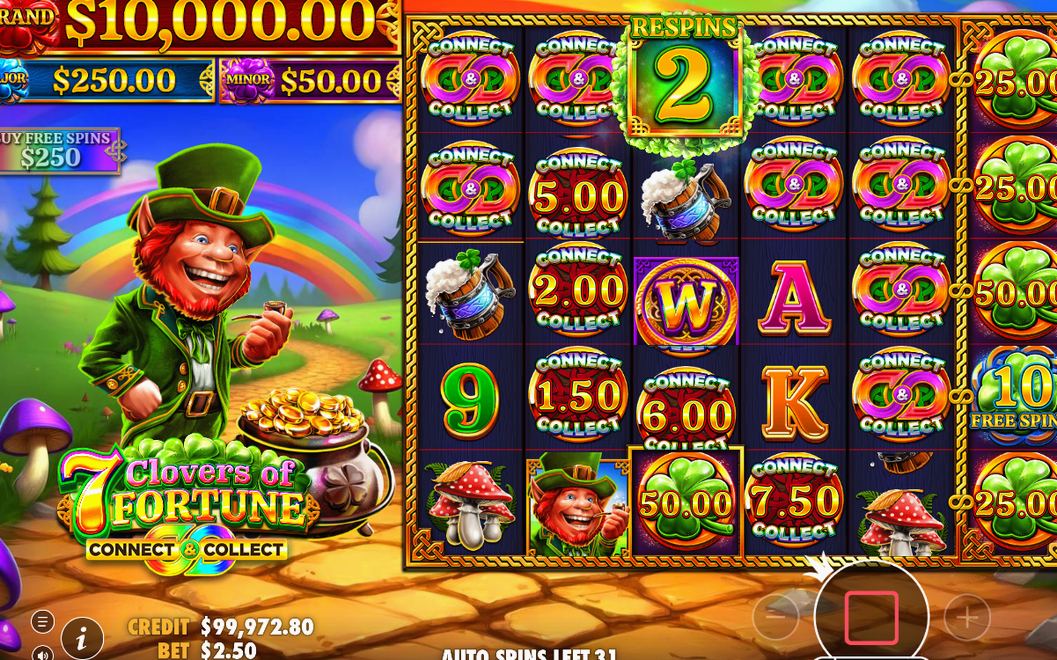 Connect & Collect Respins round with locked C&C coins
