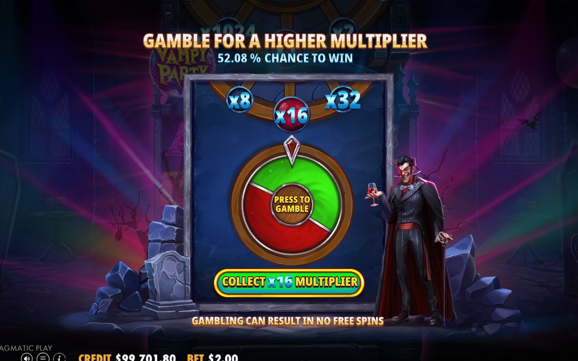 Free Spins round showing the multiplier and spins left